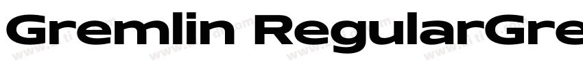 Gremlin RegularGreml字体转换